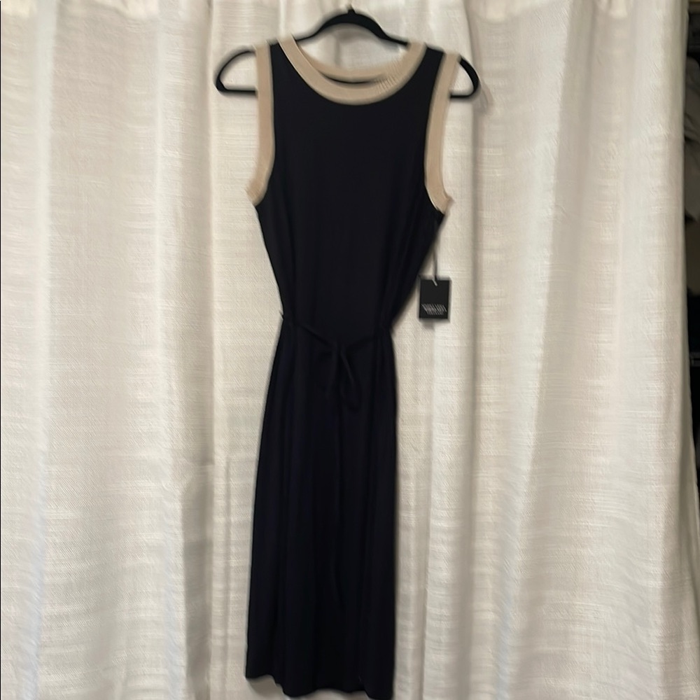 Simply Vera Vera Wang Black Sheath Midi Dress